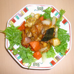 秋野菜の酢豚